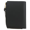 LOEWE Ghibli Collaboration Compacte Portemonnee Leer Zwart Goud Auth 182050SM-3