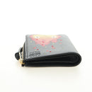 LOEWE Ghibli Collaboration Compacte Portemonnee Leer Zwart Goud Auth 182050SM-6