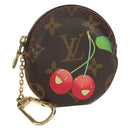 LOUIS VUITTON Monogram Cherry Porte Monnaie Ron Coin Purse M95043 Auth 182052V-1