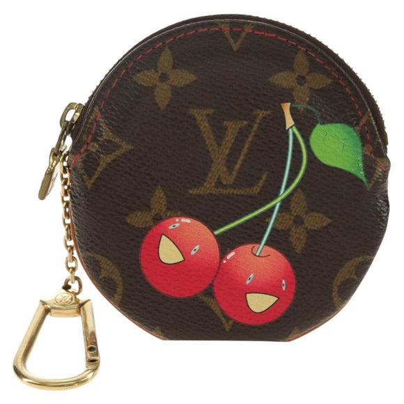 LOUIS VUITTON Monogram Cherry Porte Monnaie Ron Coin Purse M95043 Auth 182052V