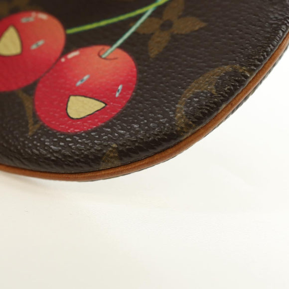 LOUIS VUITTON Monogram Cherry Porte Monnaie Ron Coin Purse M95043 Auth 182052V