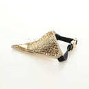 PRADA Collar Dog Leash Satin Gold Auth 182053V-4