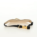 PRADA Collar Dog Leash Satin Gold Auth 182053V-5