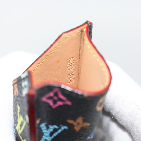 LOUIS VUITTON Monogram Multicolor Etui Miroir Spiegel Zwart M92651 Auth 182055A