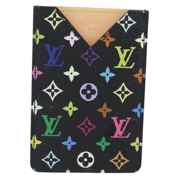 LOUIS VUITTON Monogram Multicolor Etui Miroir Spiegel Zwart M92651 Auth 182055A