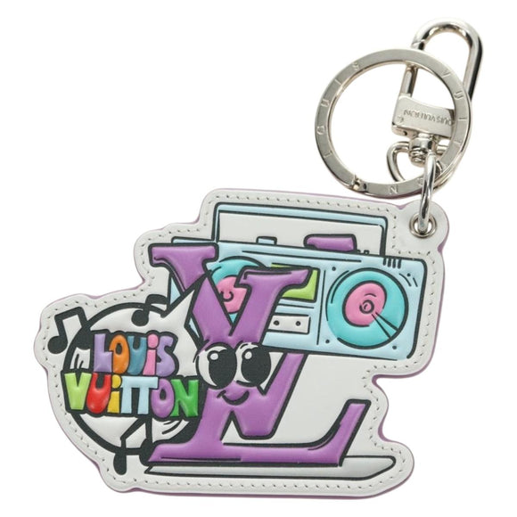 LOUIS VUITTON Monogram Comics Key Holder Purple MP3456 LV Auth 182056M