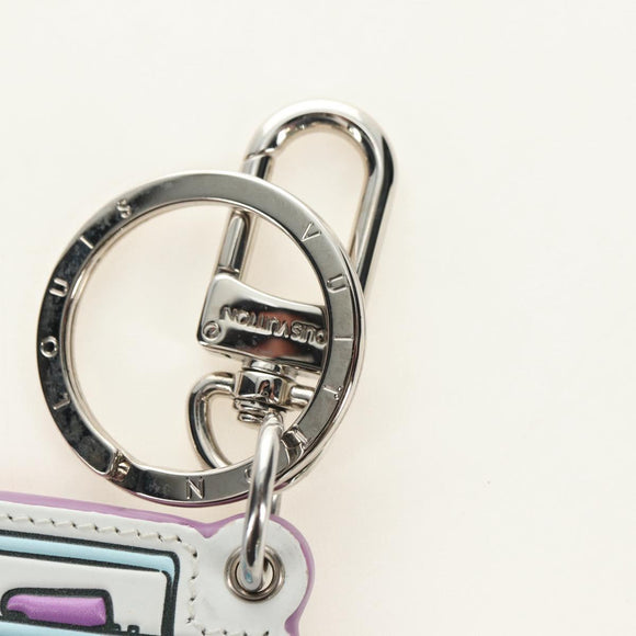 LOUIS VUITTON Monogram Comics Key Holder Purple MP3456 LV Auth 182056M