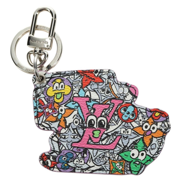 LOUIS VUITTON Monogram Comics Key Holder Purple MP3456 LV Auth 182056M