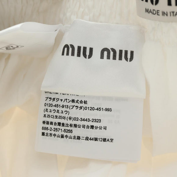Miu Miu Rock Baumwolle Weiß Original 182059M
