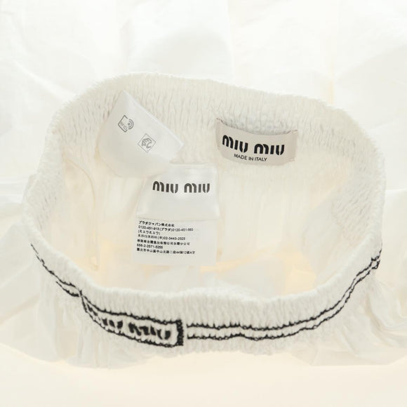 Miu Miu Rock Baumwolle Weiß Original 182059M