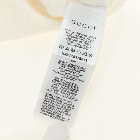 GUCCI Parker Cotton XXS White Auth 182060M