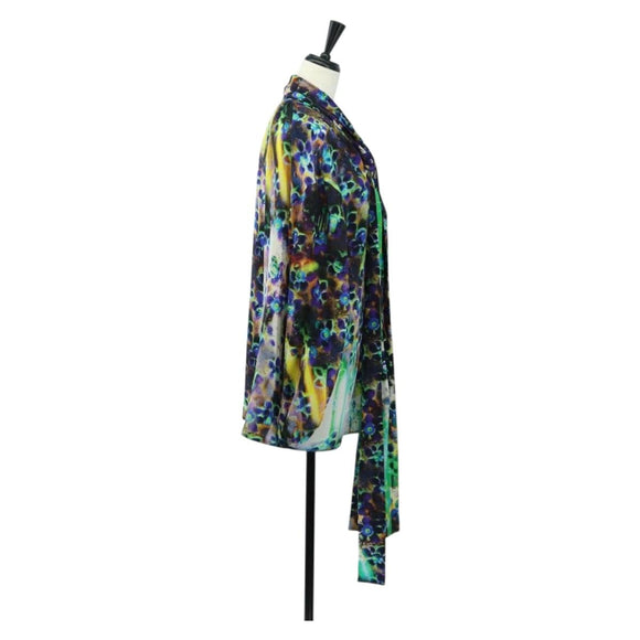 PRADA Blouse Silk Green Auth 182061M