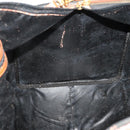 FENDI Pecan Canvas Boston Bag PVC 2way Black Brown Auth 182068-24