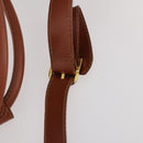 FENDI Pecan Canvas Boston Bag PVC 2way Black Brown Auth 182068-15