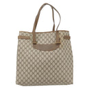 GUCCI GG Supreme Tote Bag PVC Beige Gold 39 02 061 Auth 182069-3