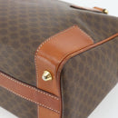 CELINE Macadam Canvas Hand Bag PVC Leather Brown Gold Auth 182072A-16