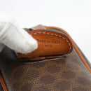 CELINE Macadam Canvas Hand Bag PVC Leather Brown Gold Auth 182072A-12
