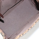 FENDI Zucca Canvas Mamma Baguette Tote Bag Black Brown Auth 182074-20