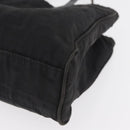 FENDI Zucca Canvas Handtasche Schwarz Silber Auth 182080-11