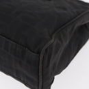 FENDI Zucca Canvas Handtasche Schwarz Silber Auth 182080-13