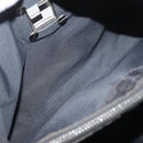 FENDI Zucca Canvas Handtasche Schwarz Silber Auth 182080-19