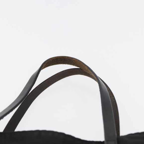FENDI Zucca Canvas Handtasche Schwarz Silber Auth 182080