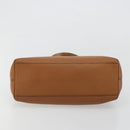 Salvatore Ferragamo Gancini Shoulder Bag Leather Brown Gold Auth 182081A-5