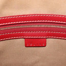 CELINE Macadam Canvas Shoulder Bag PVC Leather Beige Gold Auth 182083-15