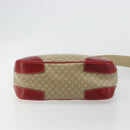 CELINE Macadam Canvas Shoulder Bag PVC Leather Beige Gold Auth 182083-9