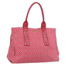 Miu Miu Tragetasche Canvas Gold Rot Orig. 182084A-1