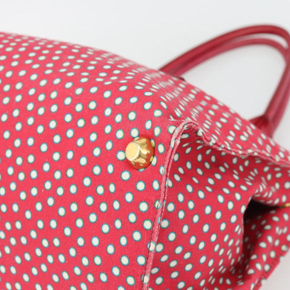 Miu Miu Tragetasche Canvas Gold Rot Orig. 182084A