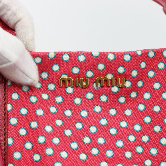 Miu Miu Tragetasche Canvas Gold Rot Orig. 182084A