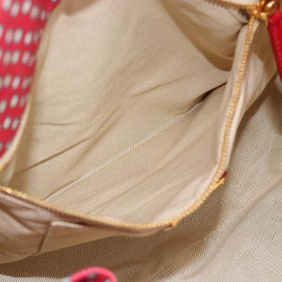 Miu Miu Tragetasche Canvas Gold Rot Orig. 182084A