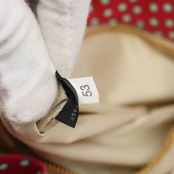 Miu Miu Tragetasche Canvas Gold Rot Orig. 182084A