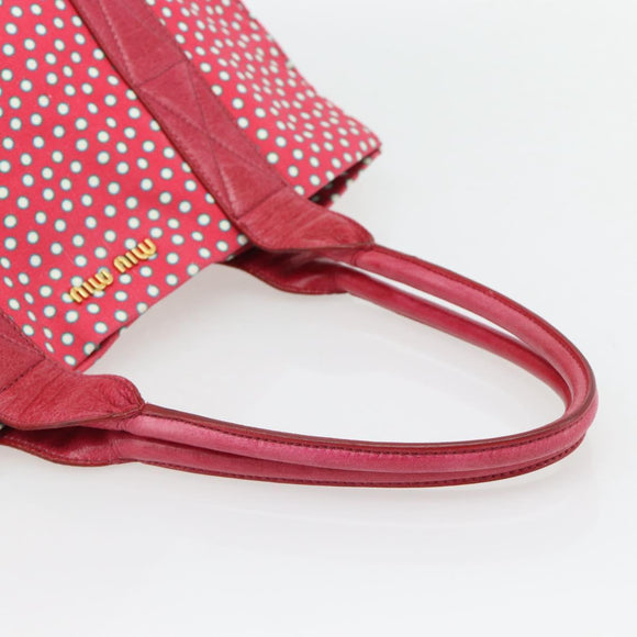 Miu Miu Tragetasche Canvas Gold Rot Orig. 182084A