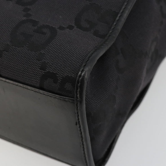GUCCI GG Canvas Draagtas Zwart Zilver 002 1064 3444 Auth 182085A