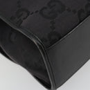 GUCCI GG Canvas Draagtas Zwart Zilver 002 1064 3444 Auth 182085A-14