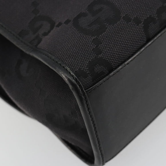 GUCCI GG Canvas Draagtas Zwart Zilver 002 1064 3444 Auth 182085A