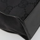 GUCCI GG Canvas Draagtas Zwart Zilver 002 1064 3444 Auth 182085A-16
