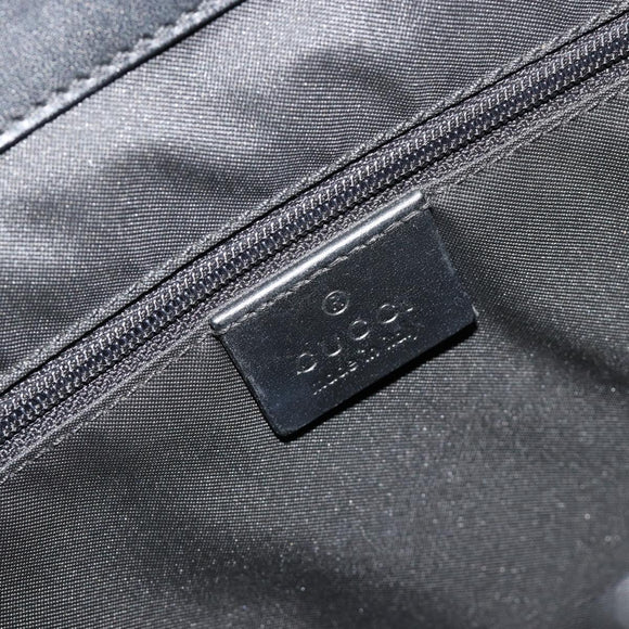 GUCCI GG Canvas Draagtas Zwart Zilver 002 1064 3444 Auth 182085A