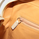 GUCCI Shoulder Bag Patent leather Beige Silver Auth 182087-21