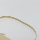 GUCCI Shoulder Bag Patent leather Beige Silver Auth 182087-8