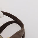 Burberrys Nova Check Boston Bag Canvas Beige Gold Auth 182091-8