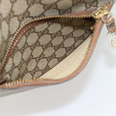 GUCCI GG Supreme Web Sherry Line Tote Bag PVC Beige Red Green Auth 182092-12