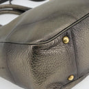 PRADA Tote Bag Leder 2way Gold Auth 182095-13