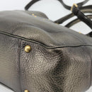 PRADA Tote Bag Leder 2way Gold Auth 182095-14