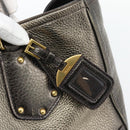 PRADA Tote Bag Leder 2way Gold Auth 182095-16