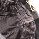 PRADA Tote Bag Leder 2way Gold Auth 182095-19