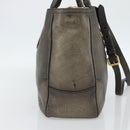 PRADA Tote Bag Leder 2way Gold Auth 182095-4
