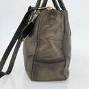 PRADA Tote Bag Leder 2way Gold Auth 182095-5